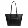 Damenschultertasche 021g schwarz Saffiano