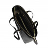Damenschultertasche 021g schwarz Saffiano