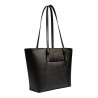 Damenschultertasche 021g schwarz Saffiano