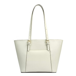 Damentasche Schultertasche 021g beige Saffiano