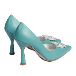 Elegante Damenschuhe 1312 Azurro