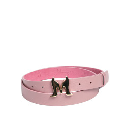 Damengürtel 41m rosa Saffiano