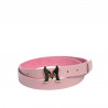 Damengürtel 41m rosa Saffiano