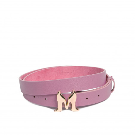 Damen Gürtel 41m violett Saffiano