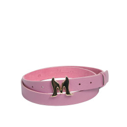 Damen Gürtel 41m violett Saffiano