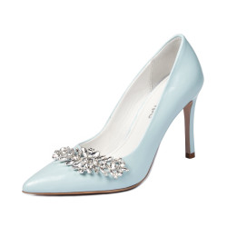 Damen elegante Schuhe 1300 Babyblau