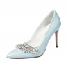 Damen elegante Schuhe 1300 Babyblau