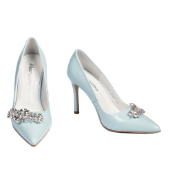Damen elegante Schuhe 1300 Babyblau