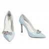 Damen elegante Schuhe 1300 Babyblau