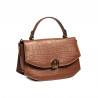 Damentasche Handtasche 023g Croco Camel