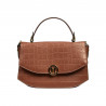 Damentasche Handtasche 023g Croco Camel