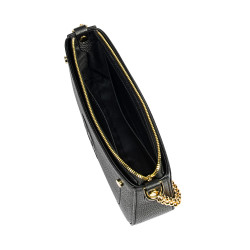 Schultertasche Damen 024g biz schwarz