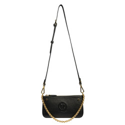 Schultertasche Damen 024g biz schwarz