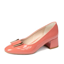 Elegante Damenschuhe 1321 Lack Lachsfarben