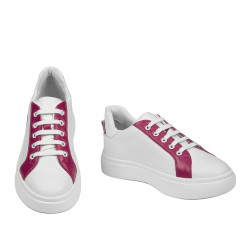 Damen-Sneaker 6073 weiß+fuchsia