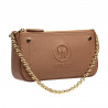 Damen Umhängetasche 024g Biz Braun Cognac