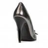 Elegante Damenschuhe 1279 silber perlglanz