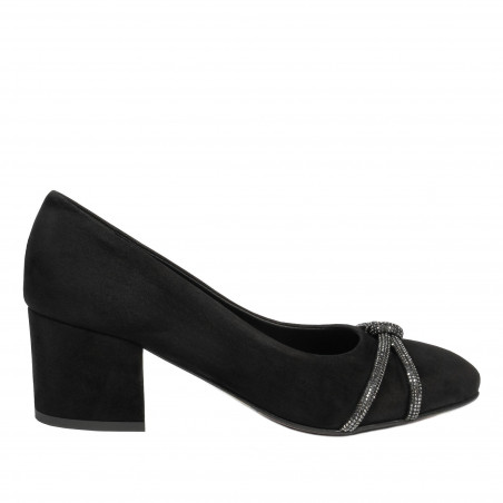 Elegante Damenschuhe 1336 Antilopenschwarz