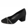 Elegante Damenschuhe 1336 Antilopenschwarz