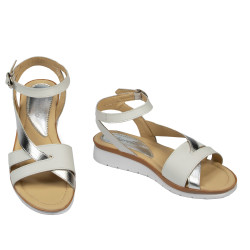 Damen Sandalen 5060 weiß kombiniert