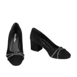 Elegante Damenschuhe 1336 Antilopenschwarz