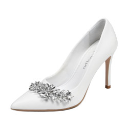 Damen elegante Schuhe 1300 weiß