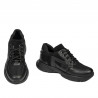 Jugendsportschuhe 8001 schwarz kombiniert