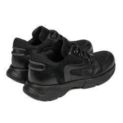 Jugendsportschuhe 8001 schwarz kombiniert