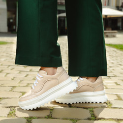 Damen Sneakers 6074 puder kombiniert lifestyle