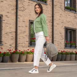 Damen Sportschuhe 6073 weiß+grau lifestyle