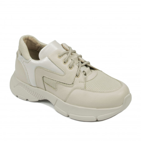 Jugendsportschuhe 8001 beige kombiniert