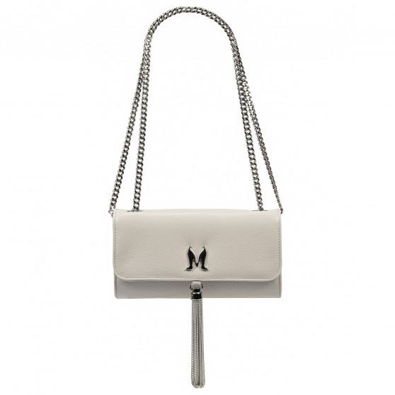 Damenhandtasche Schultertasche 008g 01 hellgrau Kaviar Damenhandtasche Schultertasche 008g 01 hellgrau Kaviar