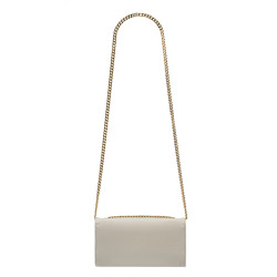 Damentasche Schultertasche 012g hellgrau Kaviar