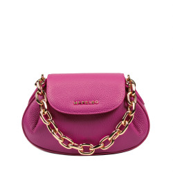 Damen-Schultertasche 027g fuchsia rosa