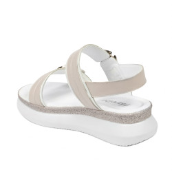 Damen Sandalen 5106 weiß+elfenbein