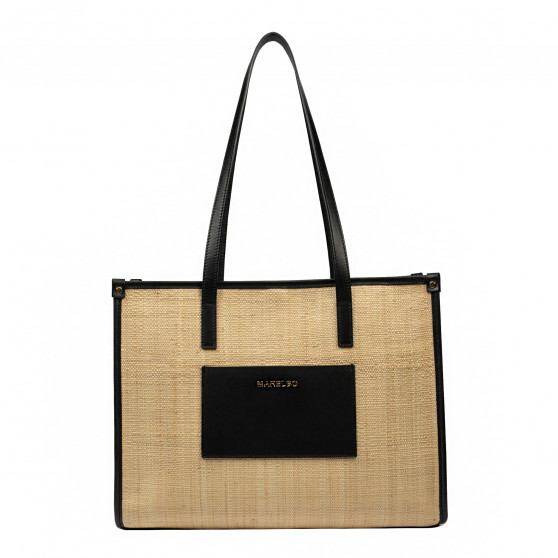 Damen Strandtasche 031g aus kombiniertem Rattan Damen Strandtasche 031g aus kombiniertem Rattan