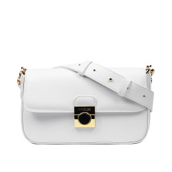 Damentasche Schultertasche 025g biz weiß
