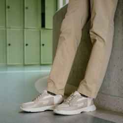 Herren-Sportschuhe 966 beige kombiniert lifestyle