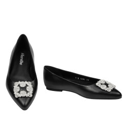 Damen Ballerinas 1301 schwarz