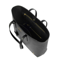 Damentasche Umhängetasche 030g schwarz Safiano