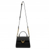 Damentasche Schultertasche 032g schwarz Kaviar