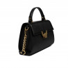 Damentasche Schultertasche 032g schwarz Kaviar