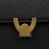 Damentasche Schultertasche 032g schwarz Kaviar