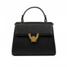 Damentasche Schultertasche 032g schwarz Kaviar