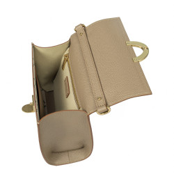 Damentasche Schultertasche 032g Etoupe Caviar
