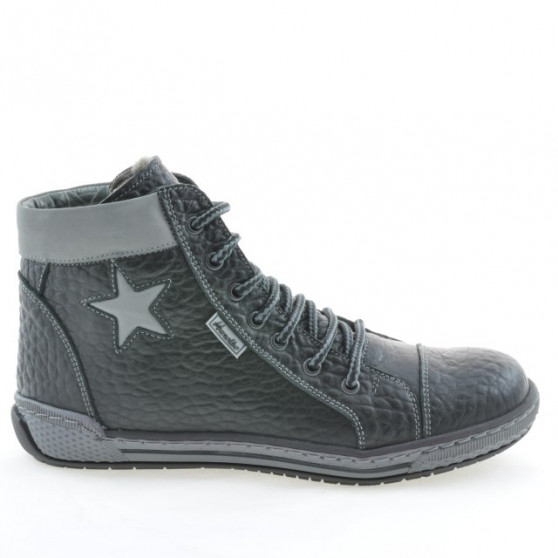 Damenstiefel 3274 schwarz+grau Damenstiefel 3274 schwarz+grau