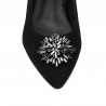 Damen Ballerinas 1313 schwarz Velours