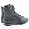 Damenstiefeletten 3275 in Schwarz kombiniert
