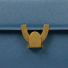 Damentasche Schultertasche 032g blau Kaviar