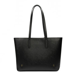 Damentasche Schultertasche 034g schwarz Safiano